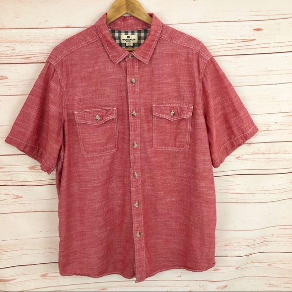 Woolrich Other - Woolrich Red & White Button Down Shirt